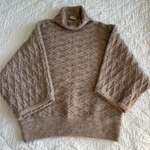 Cost Plus World Market Textured Brown Sweater